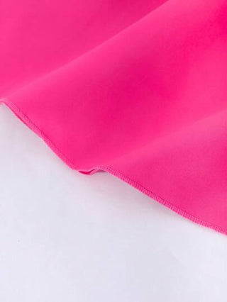 girls-sets طقم فتيات مكون من ملابس علوية بذيل متدرج مزخرف باللؤلؤ بدون أكمام وتنورة ملونة قصيرة أنيقة، مناسب للصيف 2 قطعة