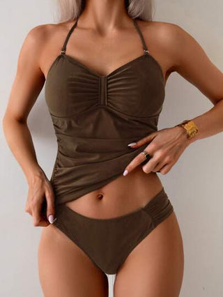 طقم تانكيني حريمي Swim Lushoire طقم تنكة وبكيني رفيع ملائم عملي متعدد الاستخدامات للنساء