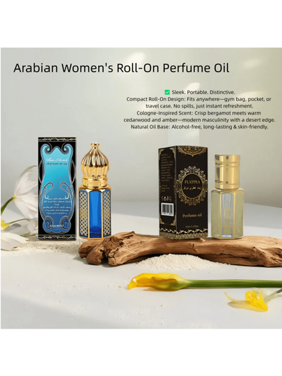 FLATPEA عطر رجالي أسلوب عربي مُدَّة إطلاقه طويلة، ينبعث منه سحر مناسب لجميع المناسبات 10 مل