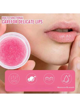 مقشر شفاه التوت الأحمر بسعة 30 جرام ، يزيل الجلد الميت، يفتح لون الشفاه، ترطيب عميق لمدة 24 ساعة، تغذية الشفاه.