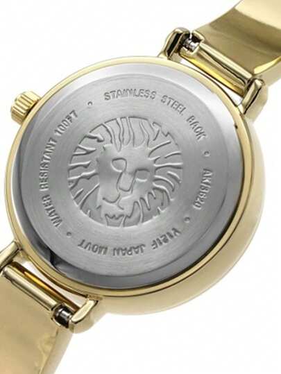 Anne Klein ساعة نسائية مع سوار مرصعة بالألماس، ساعة كوارتز نسائية مع قرص مرصع بالألماس وسوار قابل للتعديل، ساعة أنالوج أنيقة للسيدات، AK/3620CRST