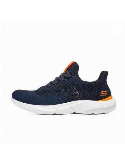 Skechers حذاء GO WALK 6 للرجال سهل الارتداء للمشي الكاجوال والتنفس مع أحزمة وسطح شبكي مريح ونعل ناعم للجري