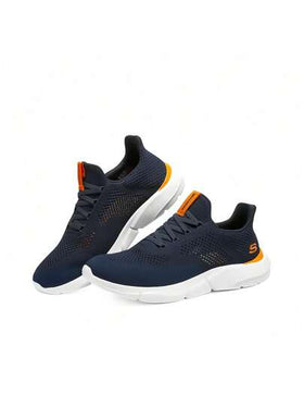Skechers حذاء GO WALK 6 للرجال سهل الارتداء للمشي الكاجوال والتنفس مع أحزمة وسطح شبكي مريح ونعل ناعم للجري