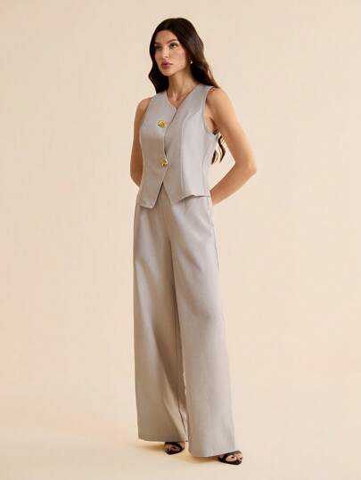 SHEIN Tall إطلالة للنساء من قطعتين للاستخدام اليومي