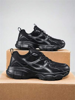 أحذية رياضية للرجال والأطفال الكبار، أحذية كرة السلة، مقاسات كبيرة، أسلوب شارع، قابلة للتنفس وأنيقة (نمط نعل عشوائي) ، حذاء رياضي متوسط الارتفاع مع نعل مطاطي مناسب للجميع الفصول