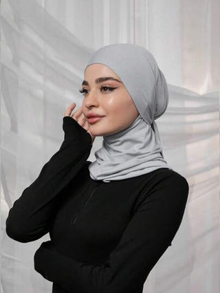 1 قطعة وشاح رقبة نسائي لون أحادي من القماش المرن والمنفذ للهواء والماص للعرق، متعدد الاستخدامات كعصابة للرأس وطرحة للرياضة واللياقة البدنية والأزياء اليومية