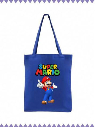 أحذية أوكسفورد حريمي Super Mario حقيبة كتف قماشية مطبوعة بطبعة لعبة سوبر ماريو، حقيبة كتف وحيدة الكتف مع طباعة لشخصية سوبر ماريو، أفضل حقيبة ماريو مبيعًا عبر الحدود، حقيبة نسائية