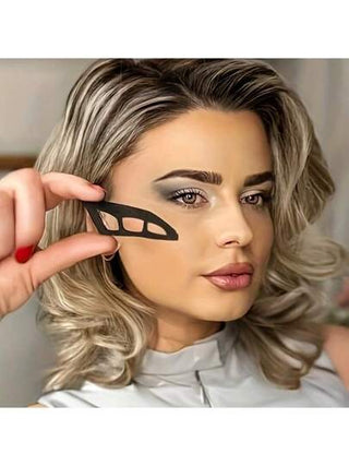 أداة مساعدة متعددة الوظائف للمبتدئين في مكياج العيون، طقم أداة مساعدة للعيون عديمة الحساسية + فرشاة مناسبة للمبتدئين، فرشاة مكياج للعيون الدخانية الدقيقة، أداة مكياج، أداة مساعدة للظلال، أداة تجميل محمولة، فرشاة مكياج العيون