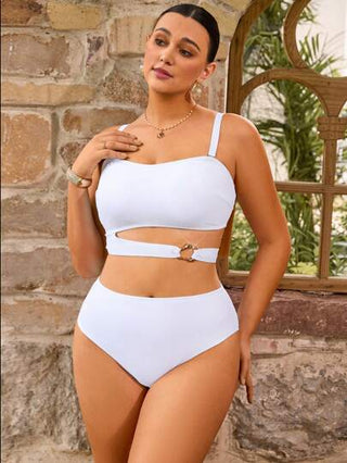 Swim Chiccia بكيني ظهر مكشوف مقاس كبير، موضة الصيف
