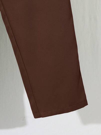 مجموعة قميص أكمام قصيرة بيه وبنطلون خصر مطاطي ذو لون لأولاد المراهقين المناسب للخريف والربيع والصيف، للعب في الهواء الطلق والمدرسة والخروج والحفلات والأوقات الحرة