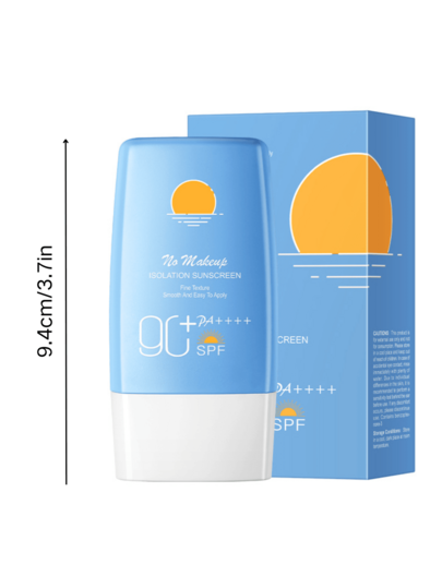 1/2/3 قطعة واقي شمس بمعامل حماية 90SPF، يحجب الأشعة فوق البنفسجية بفعالية، غير دهني ومنعش، يوفر حماية خارجية ورطوبة، مناسب لجميع أنواع البشرة، خاص بالاستخدام الصيفي والشاطئي.