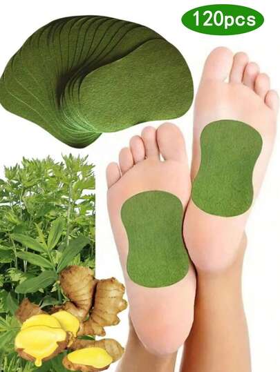120pcs Moxa Foot Patches, Daily Care Multi-Function Patches With Plant Extracts, Gentle & Non-Irritating, Relaxes The Bodyramadan collection