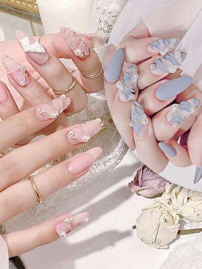 Beautizon Nailartlab 1 قطعة قالب سيليكون فني أظافر تصميمي بشريط 3D بشكل فني، أداة إبداعية لشريط الباليه ديكور أظافر باللمسة الفرنسية الأنيقة، أدوات ديكور أظافر لصالون المرأة