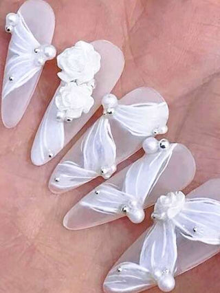 Beautizon Nailartlab 1 قطعة قالب سيليكون فني أظافر تصميمي بشريط 3D بشكل فني، أداة إبداعية لشريط الباليه ديكور أظافر باللمسة الفرنسية الأنيقة، أدوات ديكور أظافر لصالون المرأة