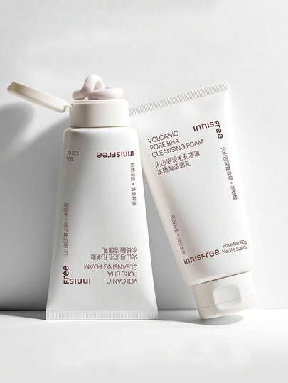 Innisfree رغوة تنظيف المسام الخالية من الكبريتات مع حمض السالسيليك بحجم 150 جرام من إنيسفري، رغوة تنظيف كورية مقشرة