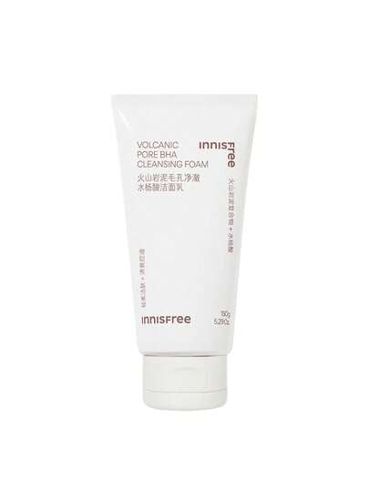 Innisfree رغوة تنظيف المسام الخالية من الكبريتات مع حمض السالسيليك بحجم 150 جرام من إنيسفري، رغوة تنظيف كورية مقشرة
