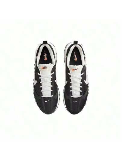 Nike أحذية تسابق كاجوال عصرية بكعب منخفض من قماش كانفاس طراز Nike Air Max Dawn للرجال، باللون الأسود