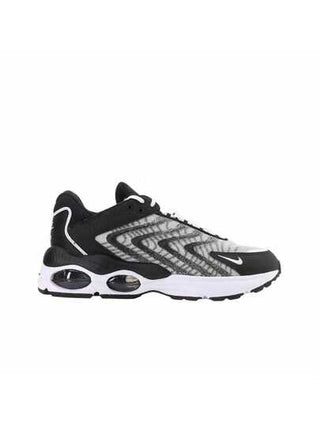 Nike أحذية جري رياضية ريترو منخفضة القمة مريحة من طراز Air Max TW، للرجال، باللونين الأسود والأبيض