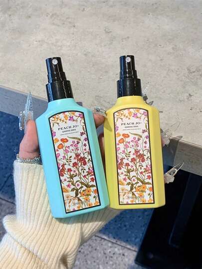 PEACH JO+ 1 قطعة / 100مل رذاذ عطر للأقمشة، رذاذ عطر للملابس، عطر خفيف وتنشيط طويل الأمد، معطر الهواء، مناسب لجميع أنواع الملابس والحمامات والغرف والخزائن والصالات المعيشة والسيارات، هدية عيد ميلاد وحفل التخرج