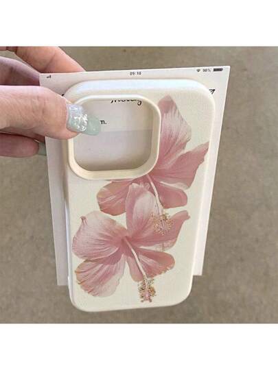 زجاجة عطر فرعية من TPU بنمط زهرة الخبرسوس الوردية الحالمة متوافقة مع هواتف /Redmi