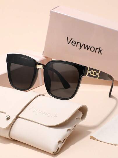 Verywork نظارات المرأة الأنيقة من تصميم علامة تجارية راقية وشاملة من عدسات بنمط مُدرّج هندسي كلاسيكي، تأتي مع علبة تخزين وقماش تنظيف للاستخدام في الهواء الطلق والأنشطة العادية والقيادة والصيد والمهرجانات الموسيقية والعطلات الشاطئية، اختيار مثالي كهدية