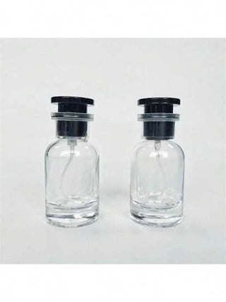 قطعة واحدة زجاجة عطر زجاجية فاخرة سعة 30مل ، رشاش مستحضرات تجميل ، وعاء زيت أساسي شفاف محمول، مناسب للسفر