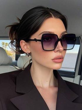 نظارات شمسية مستقطبة للرجال والنساء، إطار مربع أنيق كبير الحجم، نظارات أنيقة، تصميم كلاسيكي للرياضات الخارجية والقيادة والسفر والشاطئ والصيد، حماية من أشعة الشمس للصيف وإجازات الشاطئ والأنشطة الخارجية والسفر
