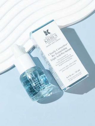 Kiehl's كيلز [ميني] بشكل واضح مصحح إعادة النسيج مصل سابق للحمض الثلاثي 15مل/مع 8.6% من حمض الجليكوليك والهيدروكسي وحمض السالسيليك بالإضافة إلى جلوكونات النحاس/ تقشير حمضي ثلاثي خفيف مصمم خصيصًا بمركبات حمضية لتقليل مظهر المسام، تنعيم ملمس البشرة،...