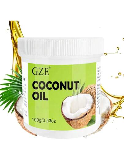 زيت جوز الهند العضوي الصرف 100٪ طبيعي وصلب، مستخلص بالضغط البارد بكر، زيت حامل Cocos Nucifera، مكرر للعناية بالبشرة والشعر والأظافر والتدليك، ناعم ومرطب