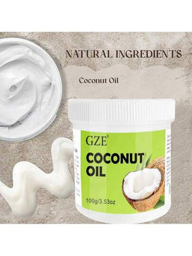 زيت جوز الهند العضوي الصرف 100٪ طبيعي وصلب، مستخلص بالضغط البارد بكر، زيت حامل Cocos Nucifera، مكرر للعناية بالبشرة والشعر والأظافر والتدليك، ناعم ومرطب