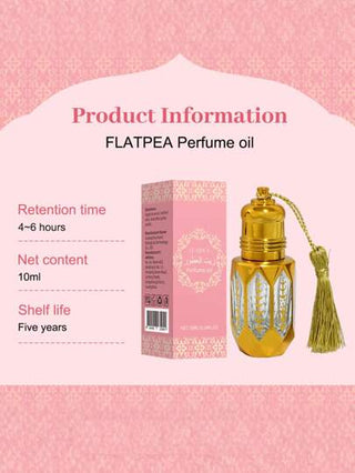 زيت عطر فرموني للنساء بحجم 10 مل / 0.34 أونصة سائلة ، عطر مغري ، تصميم حبل ذهبي محمول ، ضروري يومي وللسفر ، مستلزم صيفي ، هدية مثالية لموسم عيد الميلاد / التخرج