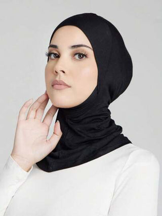 مجموعة موضة نسائية مكونة من 3 قطع شاملة: غطاء ذقن مرن، حجاب، ووشاح رأس، مناسبة للاستخدام اليومي، مع عباءة