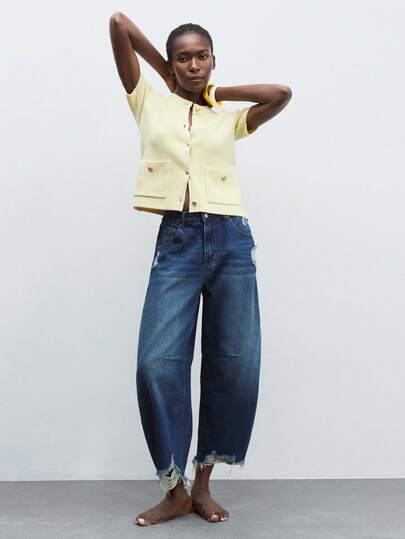 Maija سراويل جينز نسائية كاجوال منخفضة الخصر ممزقة، مناسبة للتنقل الحضري والأعمال والارتداء اليومي والمكتب والحفلات والتجمعات، خريفي