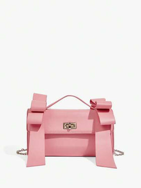 SHEIN ICON حقيبة يد نسائية أنيقة، حقيبة كروس بودي، فيونكة، وردي، أنيق، شخصي، بسيط، متنوع، شارع، حلو وبارد للفتيات، فتيات ساخنة، Y2K، رجعي، محيكات، فينتاج، مراهقات، لحفلة الكوكتيل، حفلة، سهرة، نادي، موعد، عيد ميلاد، مسائي، موعد، كرة، يومي، شاي بعد الظهر