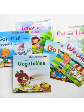 Lachilly كتاب قصص إنجليزية تعليمية للأطفال في مرحلة ما قبل المدرسة، مواد تعليمية للروضة تحتوي على قصص متنوعة، كتب بقصص بسيطة ورسومات جميلة، كتب تعليم المفردات للأطفال