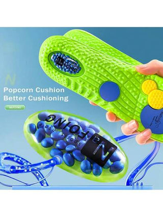 زوج من نعال طبية للراحة NAFOING 4D الارثوبيدية - طبقة وسادات وكؤوس كعب من EVA مع وسادة هوائية ، نعال رياضية قابلة للتنفس وللراحة ، امتصاص للصدمات عالية ، جاف بسرعة