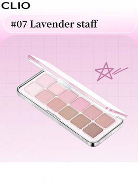 Clio باليت عيون كوري احترافي PRO EYE PALETTE AIR، تشكيلة ظلال عيون من 12 لون ، بالوان مطفية ولامعة، محافظ الوان,توهج ، ألوان عيون للاستخدام اليومي ، مكياج كوري
