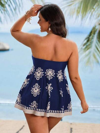 Swim Lushoire ملابس علوية كاميسول صدرية مطبوعة بطراز بوهيمي كاجوال لحجم إضافي، صيفي