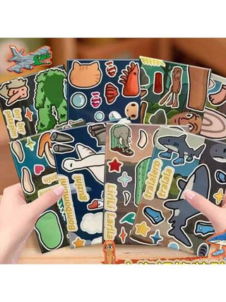 مجموعة 8 قطع من ملصقات دفتر DIY الجديدة للإله "شان هاي جينغ"، عصي خشبية مزخرفة باليد، صور رين تونجي وغيرها من صور الآلهة "شان هاي جينغ"، مناسبة كملصقات زخرفية على الكمبيوتر المحمول والهواتف والثلاجات والمنازل وغيرها