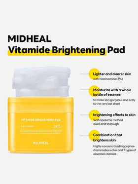 Mediheal 100 قطعة/180 مل/6.08 أونصة سائلة، وسادات قطنية مرطبة ومنعشة بالفيتامينات، شفافة وخفيفة الوزن، بيضاء لبنية، قطن مبطن، طبقة مرنة، امتصاص في 10 ثوان، خالية من البقايا، محكمة الإغلاق الصحي، للعناية بعد التعرض للشمس، ضروري لحقيبة الرياضة، أساس المكياج
