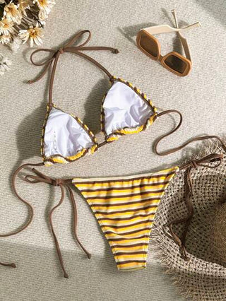 طقم تانكيني حريمي Swim Mod بدلة سباحة تانكيني بأشرطة للنساء