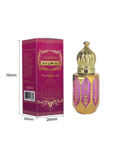 عطر زجاجة رول-أون عربي بحجم 10 مل، عطر منعش طويل الأمد للرجال والنساء، مناسب للمناسبات اليومية والتجمعات، وكهدية للأقارب والأصدقاء