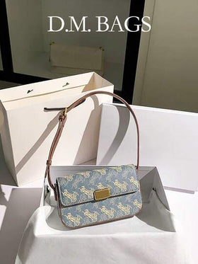 حقيبة متميزة متعددة الاستخدامات بتصميم مطبوع فاخر من الوصول الجديد، سعة كبيرة، ذات حزام كتف قابل للضبط، بنمط متقاطع مناسبة للعمل والجامعة والاستخدام اليومي