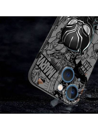 bandai كفر هاتف سيليكوني لآيفون 8 بلس XS X 7 14 15 16 برو ماكس 11 برو XR 13 12 ميني SE مع رسوم كرتونية لشخصيات مارفل جروت وسبايدر-مان
