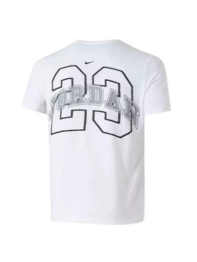 Nike قميص رجالي كريو قصير الأكمام من الحبل المحبوك، AS M J FLT MVP JM HBR SS CREW، TIB8915-100
