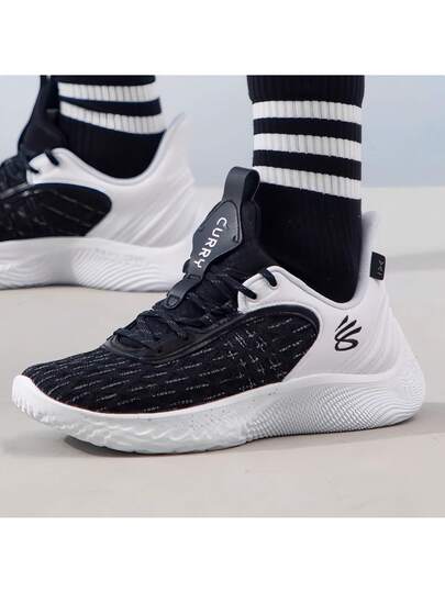 Under Armour حذاء كرة السلة CURRY10 Star Curry للرجال ذو الرقبة المنخفضة والمبطن