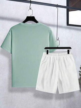 Manfinity Homme قميص أساسي - J40269 - (1186 أسود + 2555 أسود) - Wzh