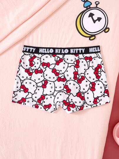 HELLO KITTY AND FRIENDS | SHEIN سليب بوكسر محبب مع رسومات كرتونية وحرفية للرجال