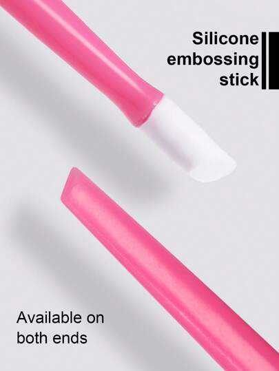 Beautizon Nailartlab 5 قطع أداة طباعة الأظافر للضغط والنقل، أداة قالب طباعة الأظافر للضغط، تُستخدم لنقل طباعة DIY الأظافر، أداة احترافية للأظافر المنزلية وصالون الأظافر
