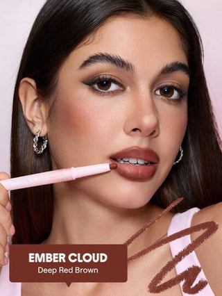 SHEGLAM Cloudline Blur قلم تحديد الشفاه - سحابة الجمر عيد الأب تخرُّج عيد ميلاد عطلة عام 2000 فاخر موضة ماكياج مستحضرات التجميل حفلة شاطئ يسافر التخييم في الهواء الطلق مدرسة حرم الجامعة رحلة المهرجانات ديكور هدية حاضر وَردَة بنت كوسبلاي أفضل لون سحر...